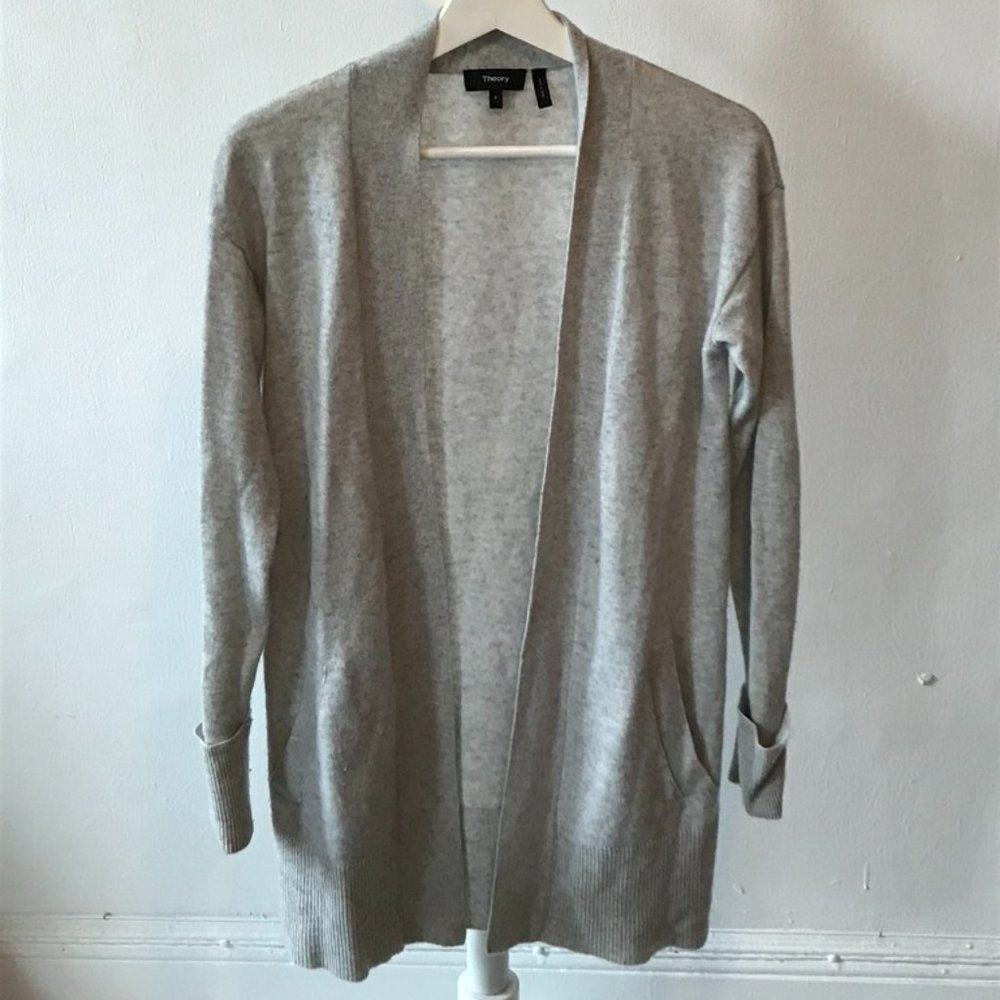 Theory Cashmere Open Cardigan